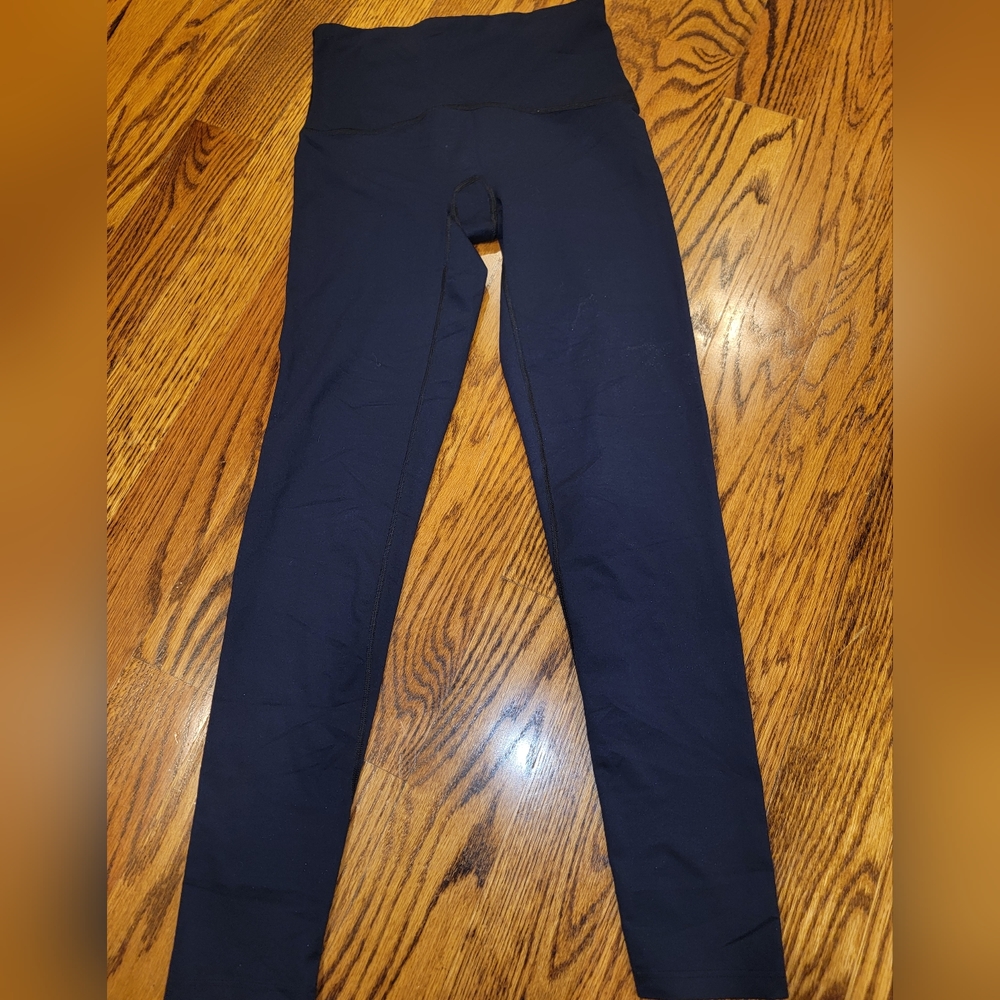 Spanx navy leggings